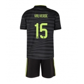 Billige Real Madrid Federico Valverde #15 Tredje trøje Børn 2022-23 Kort ærmer (+ bukser)