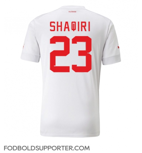 Billige Schweiz Xherdan Shaqiri #23 Udebanetrøje VM 2022 Kort ærmer