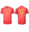 Billige Spanien Alvaro Morata #7 Hjemmebanetrøje VM 2022 Kort ærmer