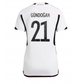 Billige Tyskland Ilkay Gundogan #21 Hjemmebanetrøje Dame VM 2022 Kort ærmer