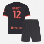 Billige AC Milan Adrien Rabiot #12 Tredje trøje Børn 2026-27 Kort ærmer (+ bukser)