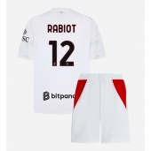 Billige AC Milan Adrien Rabiot #12 Udebanetrøje Børn 2026-27 Kort ærmer (+ bukser)