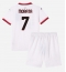 Billige AC Milan Alvaro Morata #7 Udebanetrøje Børn 2024-25 Kort ærmer (+ bukser)