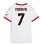 Billige AC Milan Alvaro Morata #7 Udebanetrøje Dame 2024-25 Kort ærmer