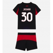 Billige AC Milan Ardon Jashari #30 Hjemmebanetrøje Børn 2025-26 Kort ærmer (+ bukser)