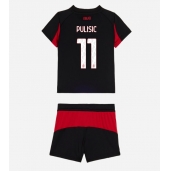 Billige AC Milan Christian Pulisic #11 Hjemmebanetrøje Børn 2025-26 Kort ærmer (+ bukser)