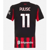 Billige AC Milan Christian Pulisic #11 Hjemmebanetrøje Dame 2025-26 Kort ærmer