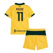 Billige AC Milan Christian Pulisic #11 Tredje trøje Børn 2025-26 Kort ærmer (+ bukser)