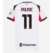 Billige AC Milan Christian Pulisic #11 Udebanetrøje Dame 2025-26 Kort ærmer