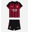 Billige AC Milan Christopher Nkunku #18 Hjemmebanetrøje Børn 2025-26 Kort ærmer (+ bukser)