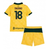 Billige AC Milan Christopher Nkunku #18 Tredje trøje Børn 2025-26 Kort ærmer (+ bukser)