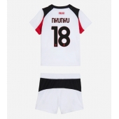 Billige AC Milan Christopher Nkunku #18 Udebanetrøje Børn 2025-26 Kort ærmer (+ bukser)