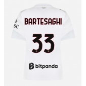 Billige AC Milan Davide Bartesaghi #33 Udebanetrøje Dame 2026-27 Kort ærmer