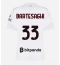 Billige AC Milan Davide Bartesaghi #33 Udebanetrøje Dame 2026-27 Kort ærmer
