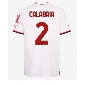 Billige AC Milan Davide Calabria #2 Udebanetrøje 2022-23 Kort ærmer