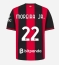 Billige AC Milan Diego Moreira #22 Hjemmebanetrøje 2026-27 Kort ærmer