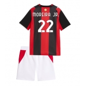 Billige AC Milan Diego Moreira #22 Hjemmebanetrøje Børn 2026-27 Kort ærmer (+ bukser)