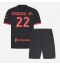 Billige AC Milan Diego Moreira #22 Tredje trøje Børn 2026-27 Kort ærmer (+ bukser)