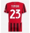 Billige AC Milan Fikayo Tomori #23 Hjemmebanetrøje Dame 2024-25 Kort ærmer