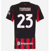 Billige AC Milan Fikayo Tomori #23 Hjemmebanetrøje Dame 2025-26 Kort ærmer