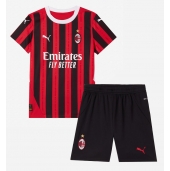 Billige AC Milan Hjemmebanetrøje Børn 2024-25 Kort ærmer (+ bukser)