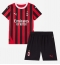 Billige AC Milan Ismael Bennacer #4 Hjemmebanetrøje Børn 2024-25 Kort ærmer (+ bukser)