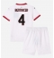 Billige AC Milan Ismael Bennacer #4 Udebanetrøje Børn 2024-25 Kort ærmer (+ bukser)