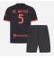 Billige AC Milan Koni De Winter #5 Tredje trøje Børn 2026-27 Kort ærmer (+ bukser)