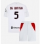 Billige AC Milan Koni De Winter #5 Udebanetrøje Børn 2026-27 Kort ærmer (+ bukser)