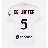 Billige AC Milan Koni De Winter #5 Udebanetrøje Dame 2026-27 Kort ærmer