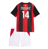 Billige AC Milan Luka Modric #14 Hjemmebanetrøje Børn 2026-27 Kort ærmer (+ bukser)