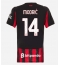 Billige AC Milan Luka Modric #14 Hjemmebanetrøje Dame 2025-26 Kort ærmer