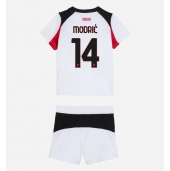 Billige AC Milan Luka Modric #14 Udebanetrøje Børn 2025-26 Kort ærmer (+ bukser)