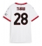 Billige AC Milan Malick Thiaw #28 Udebanetrøje Dame 2024-25 Kort ærmer