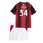 Billige AC Milan Mario Gila #34 Hjemmebanetrøje Børn 2026-27 Kort ærmer (+ bukser)
