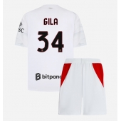 Billige AC Milan Mario Gila #34 Udebanetrøje Børn 2026-27 Kort ærmer (+ bukser)