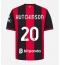 Billige AC Milan Omari Hutchinson #20 Hjemmebanetrøje 2026-27 Kort ærmer