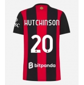 Billige AC Milan Omari Hutchinson #20 Hjemmebanetrøje Dame 2026-27 Kort ærmer