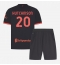 Billige AC Milan Omari Hutchinson #20 Tredje trøje Børn 2026-27 Kort ærmer (+ bukser)