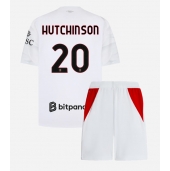 Billige AC Milan Omari Hutchinson #20 Udebanetrøje Børn 2026-27 Kort ærmer (+ bukser)