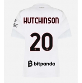 Billige AC Milan Omari Hutchinson #20 Udebanetrøje Dame 2026-27 Kort ærmer