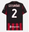 Billige AC Milan Pervis Estupinan #2 Hjemmebanetrøje 2025-26 Kort ærmer