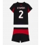 Billige AC Milan Pervis Estupinan #2 Hjemmebanetrøje Børn 2025-26 Kort ærmer (+ bukser)