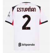 Billige AC Milan Pervis Estupinan #2 Udebanetrøje 2025-26 Kort ærmer