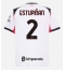 Billige AC Milan Pervis Estupinan #2 Udebanetrøje 2025-26 Kort ærmer