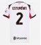 Billige AC Milan Pervis Estupinan #2 Udebanetrøje Dame 2025-26 Kort ærmer