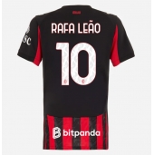 Billige AC Milan Rafael Leao #10 Hjemmebanetrøje Dame 2025-26 Kort ærmer