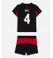 Billige AC Milan Samuele Ricci #4 Hjemmebanetrøje Børn 2025-26 Kort ærmer (+ bukser)