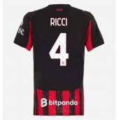 Billige AC Milan Samuele Ricci #4 Hjemmebanetrøje Dame 2025-26 Kort ærmer