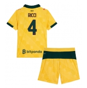 Billige AC Milan Samuele Ricci #4 Tredje trøje Børn 2025-26 Kort ærmer (+ bukser)
